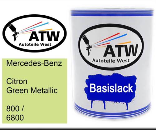 Mercedes-Benz, Citron Green Metallic, 800 / 6800: 1L Lackdose, von ATW Autoteile West.